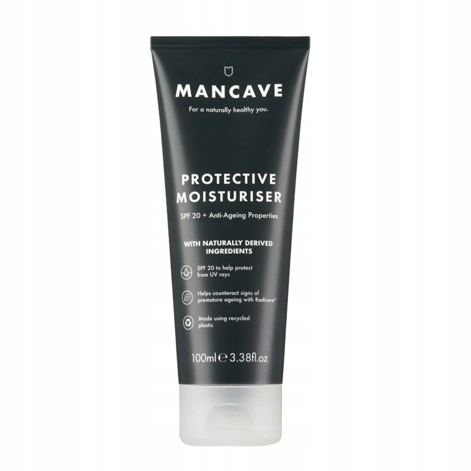 ManCave Face Cream Men SPF20 100 ml Přírodní hydratační krém proti stárnutí pleti