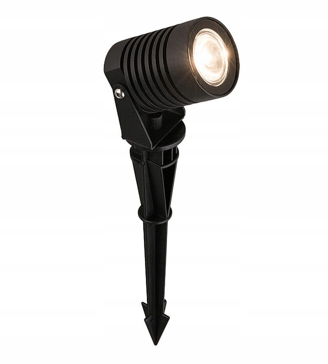 Pozemná lampa Led Nowodvorski Spike čierna