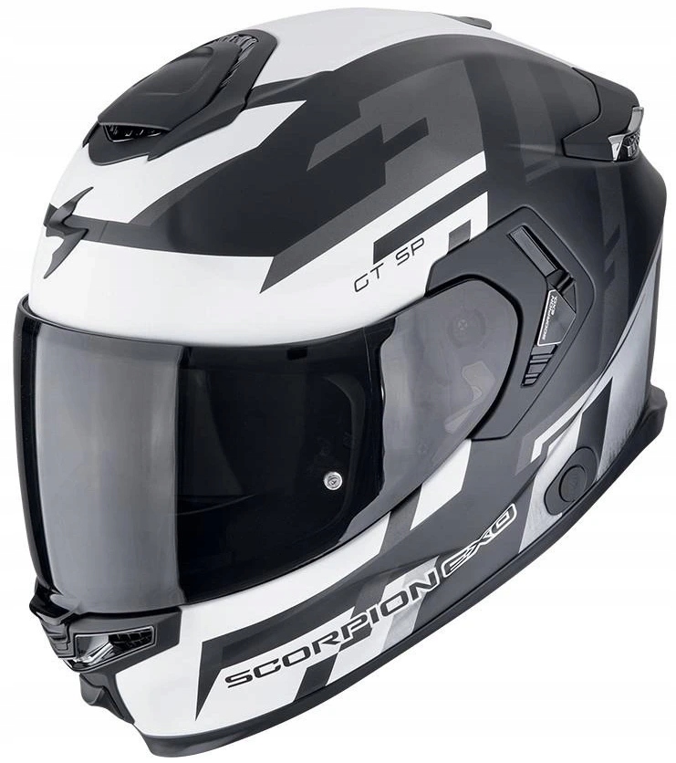 Scorpion Exo-gt Sp Air Tornado Black Silver Integrálna Motocyklová Prilba L