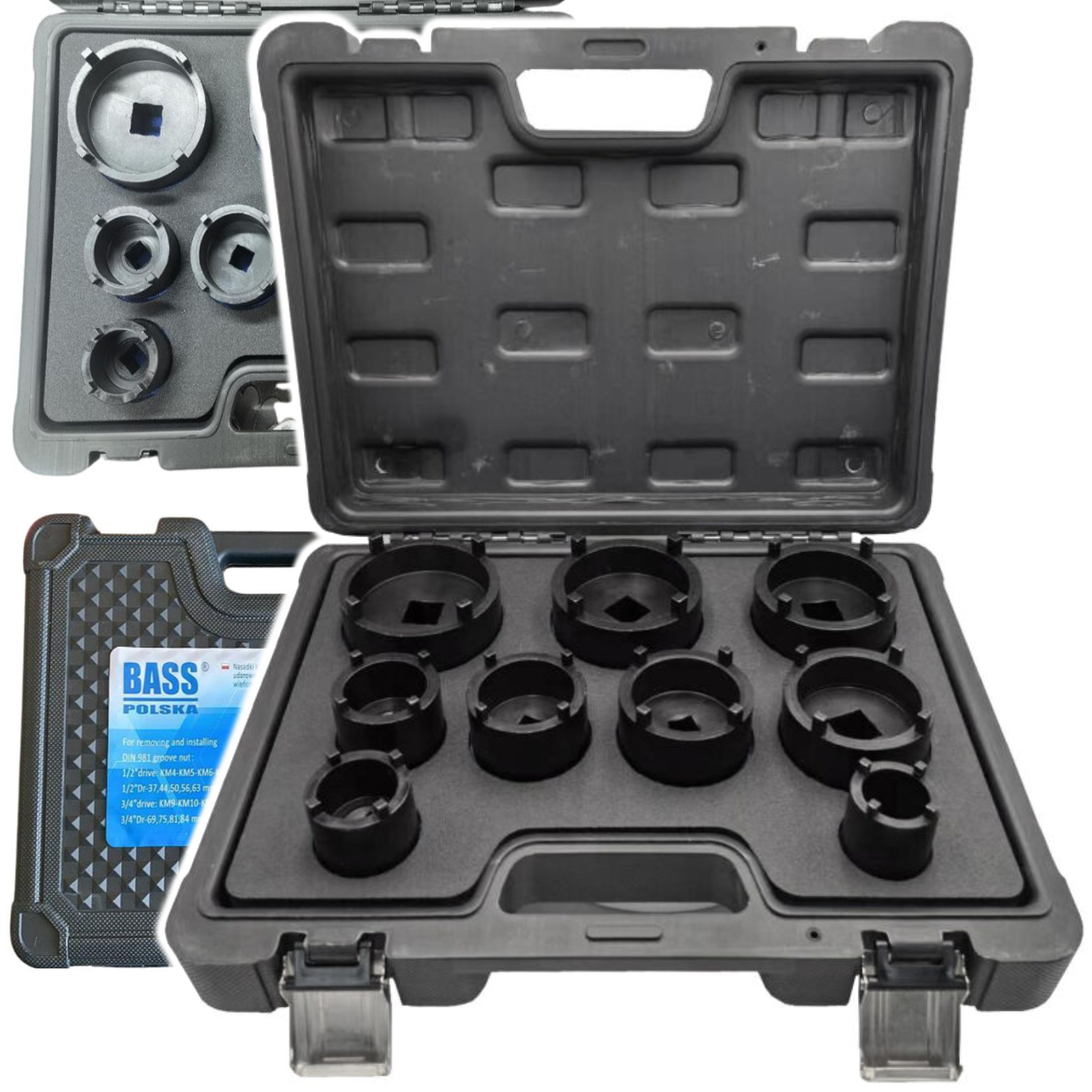 Klucze Nasadki Do Nakrętek Wieńcowych Śrub Rowkowych Łożysk Tulei 4 Zęby