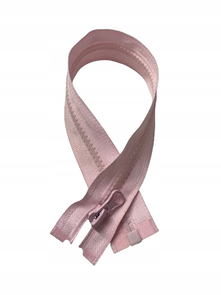 Zamek Suwak Rozdzielczy Kostka 40cm Jasny Róż