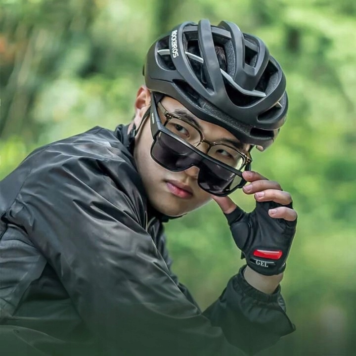 Profesjonalne OKULARY ROWEROWE POLARYZACYJNE NA ROWER PRZECIWSŁONECZNE PRO Model RockBros