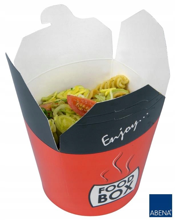 Asia Food Box 780 ml z nadrukiem - 50 szt./opak/ • Opinie - Allegro