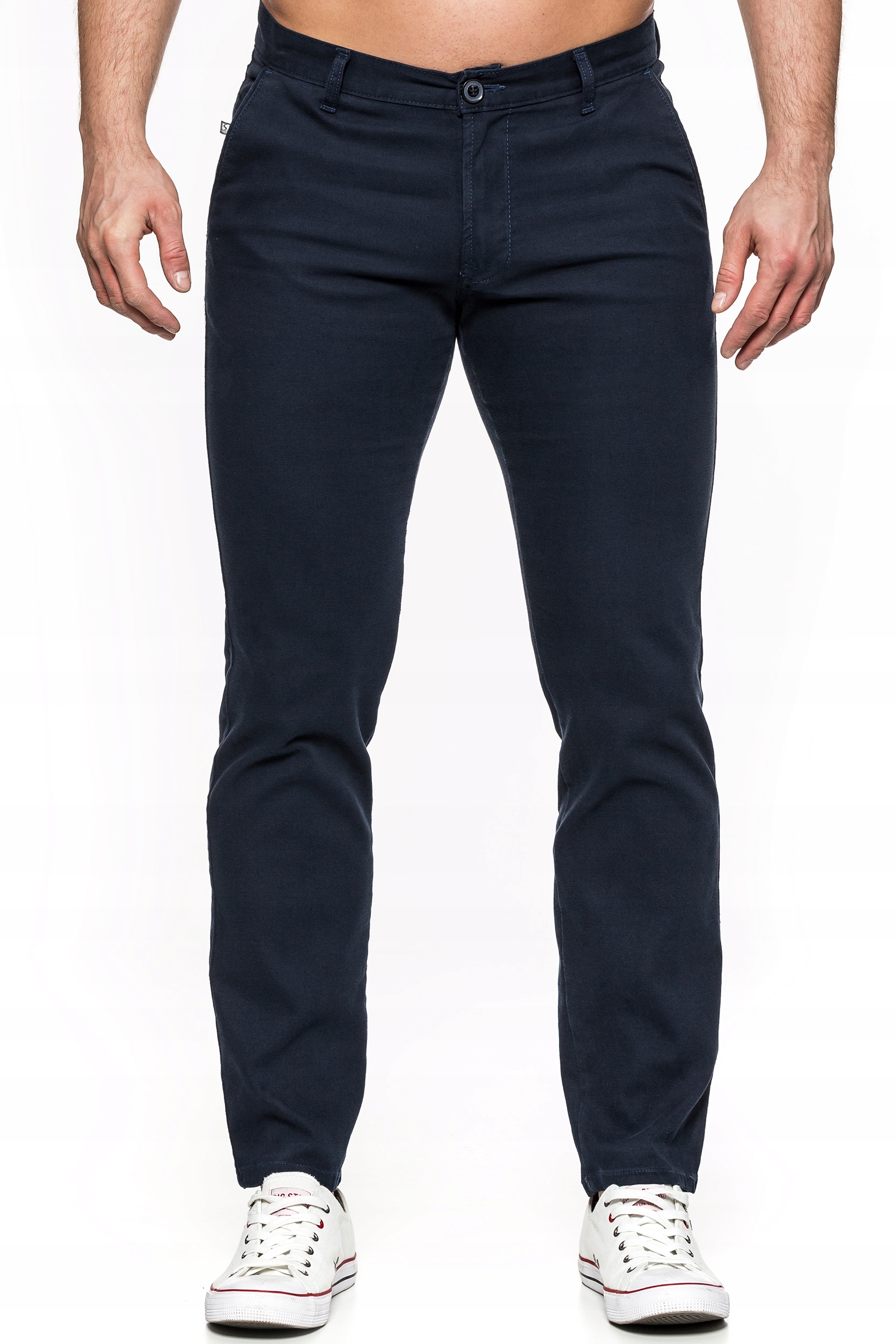 SPODNIE MĘSKIE BAWEŁNA STANLEY 411/106 - 96cm/L32 Długość nogawki długa