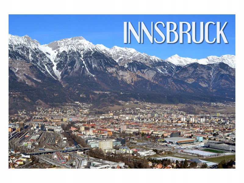 

Innsbruck - Alpy - Panorama - Magnes na lodówkę