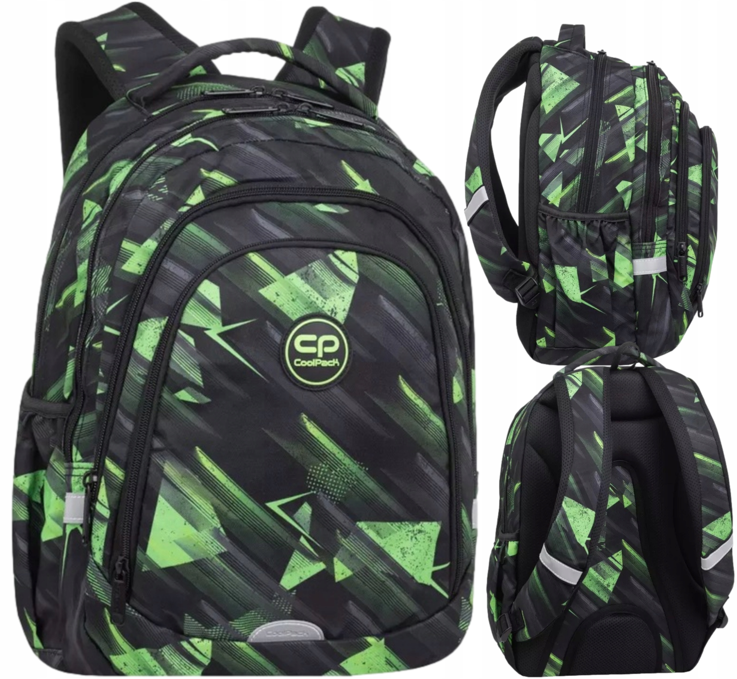 Plecak Młodzieżowy Szkolny Drafter 3 Green Mirror Coolpack F010920