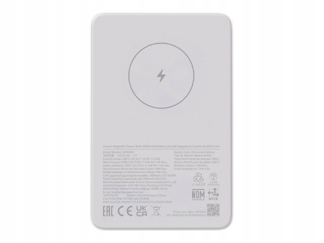 Xiaomi Magnetická Power Banka 5000mAh Gl Xiaomi