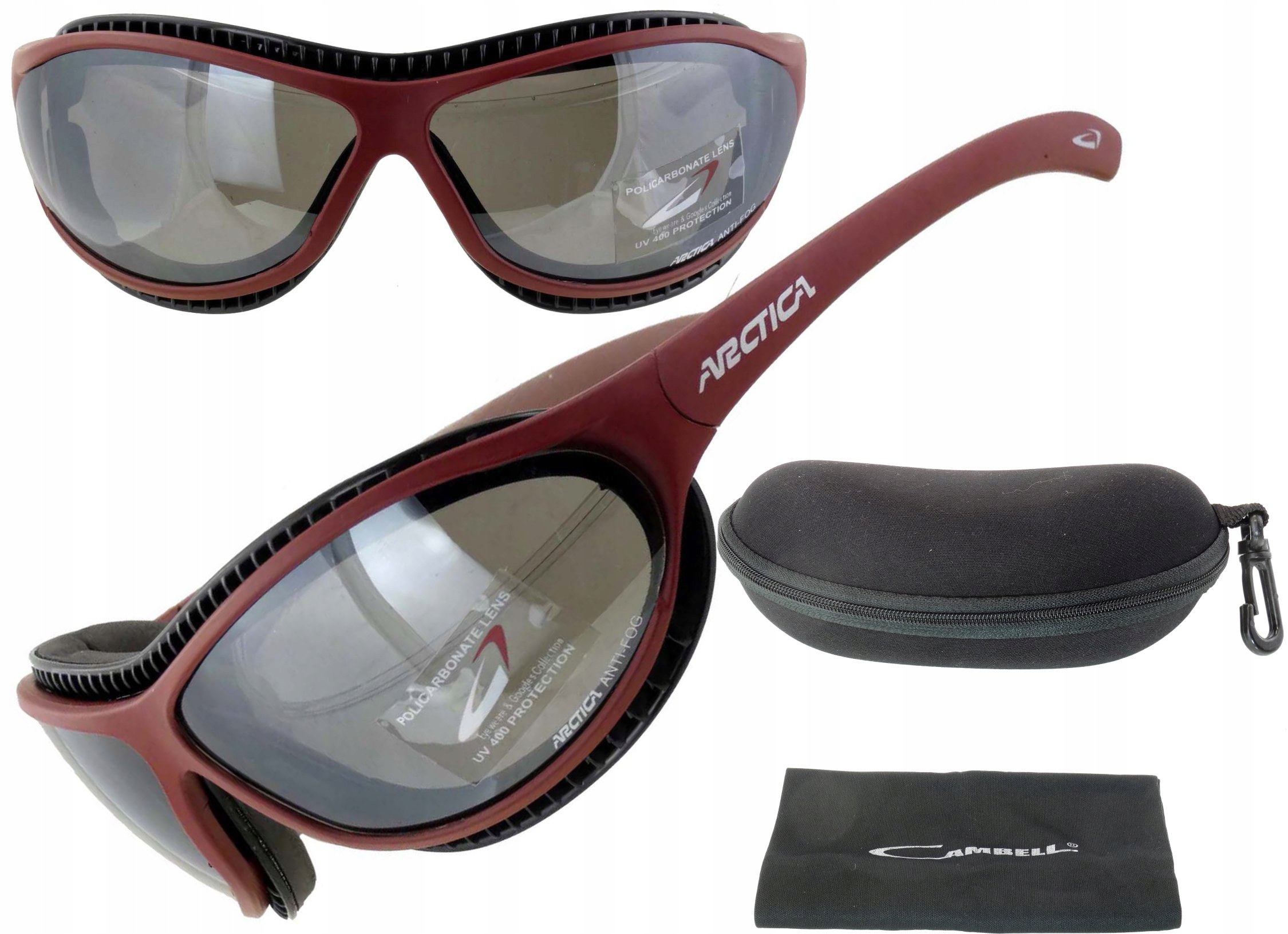 

Okulary Arctica na rower narty biegowe UV400 Etui