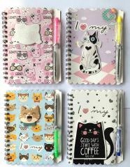 

Notes na spirali z długopisem Kotek Piesek Notesik