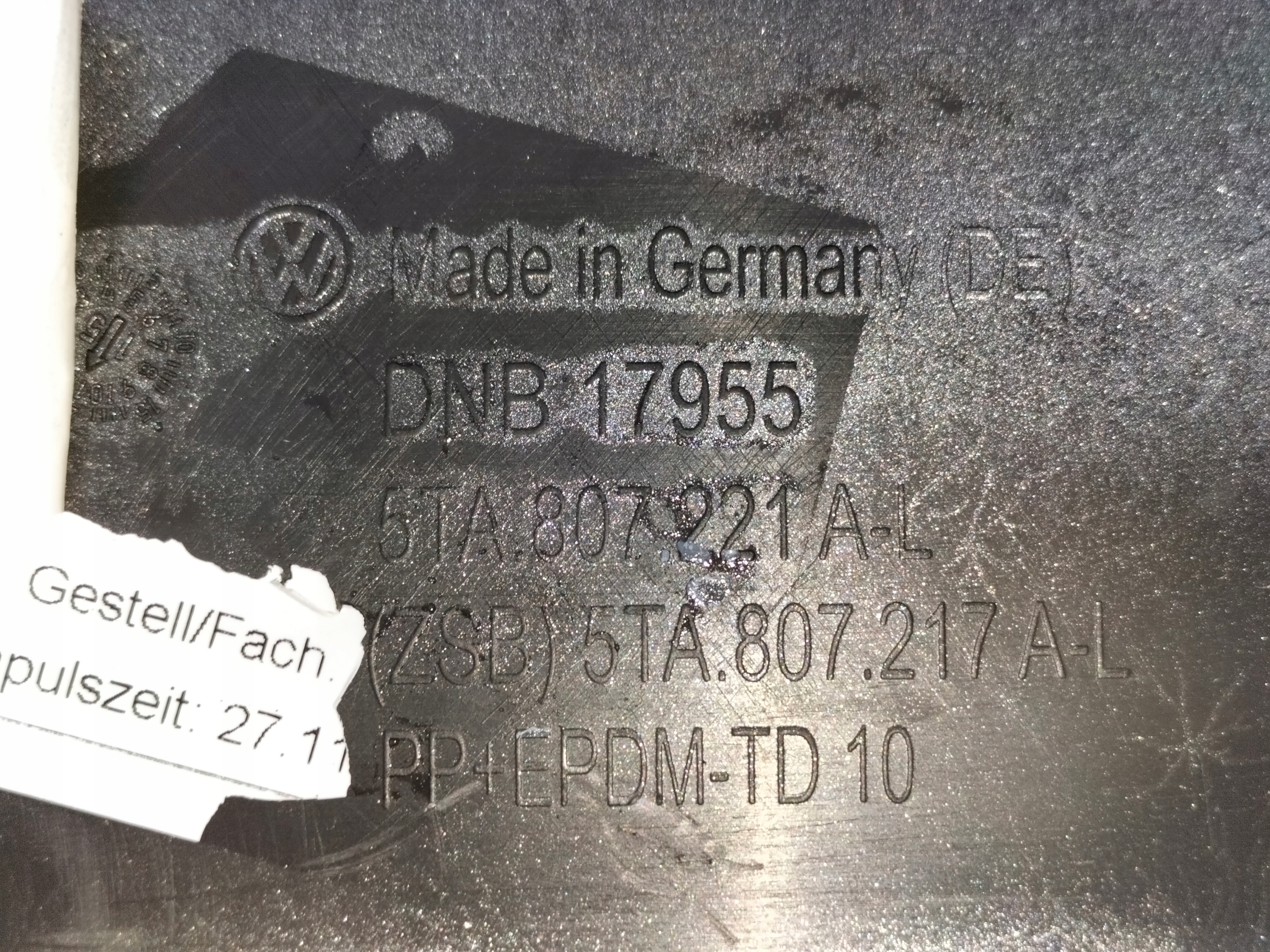 Frontstoßstange vorne VW TOURAN III 15