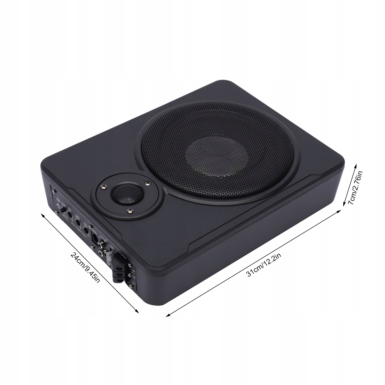 Subwoofer samochodowy 600W 8'' Slim 12V + kabel EAN (GTIN) 0735209112475