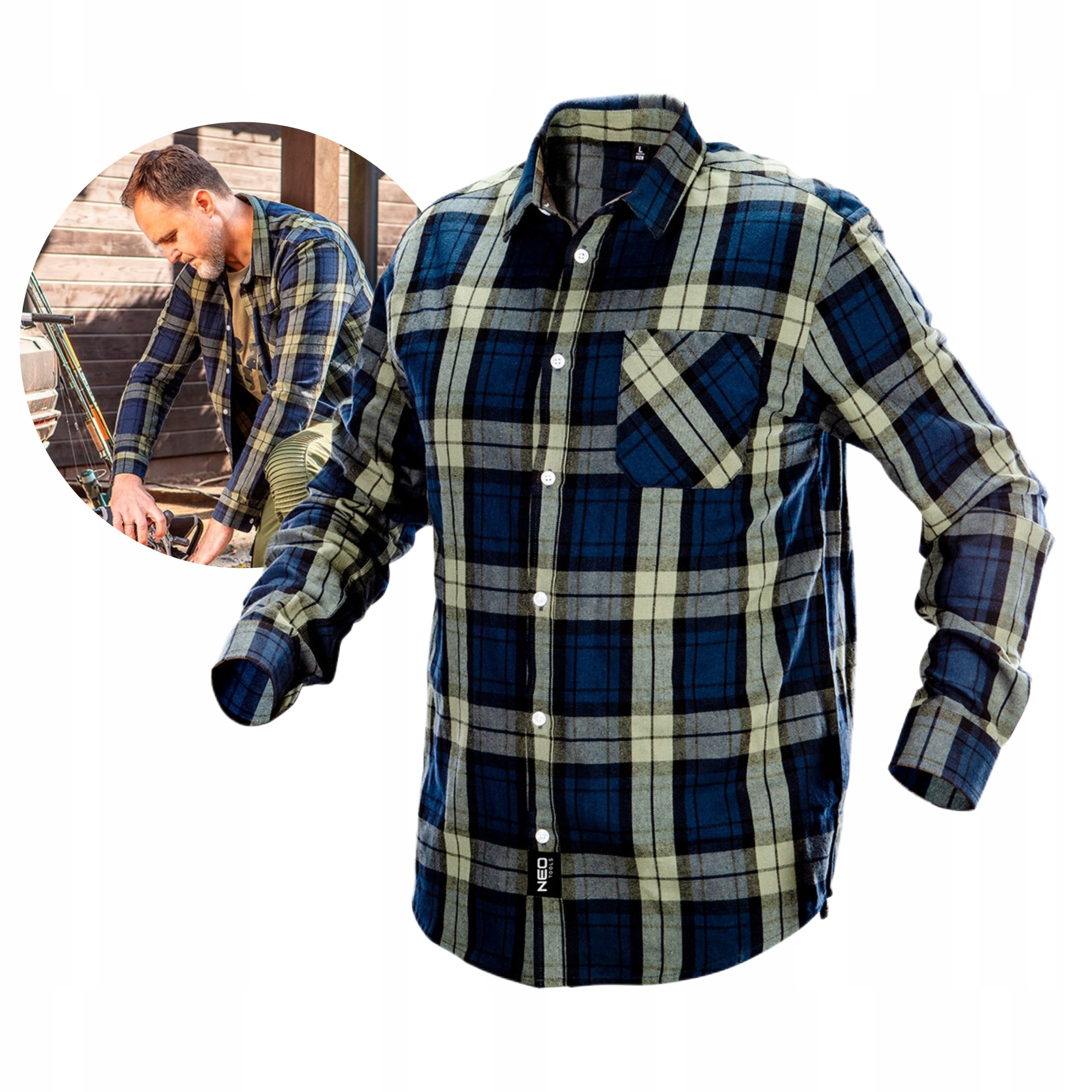 

Neo Koszula Flanelowa Robocza 81-541 Krata roz. M