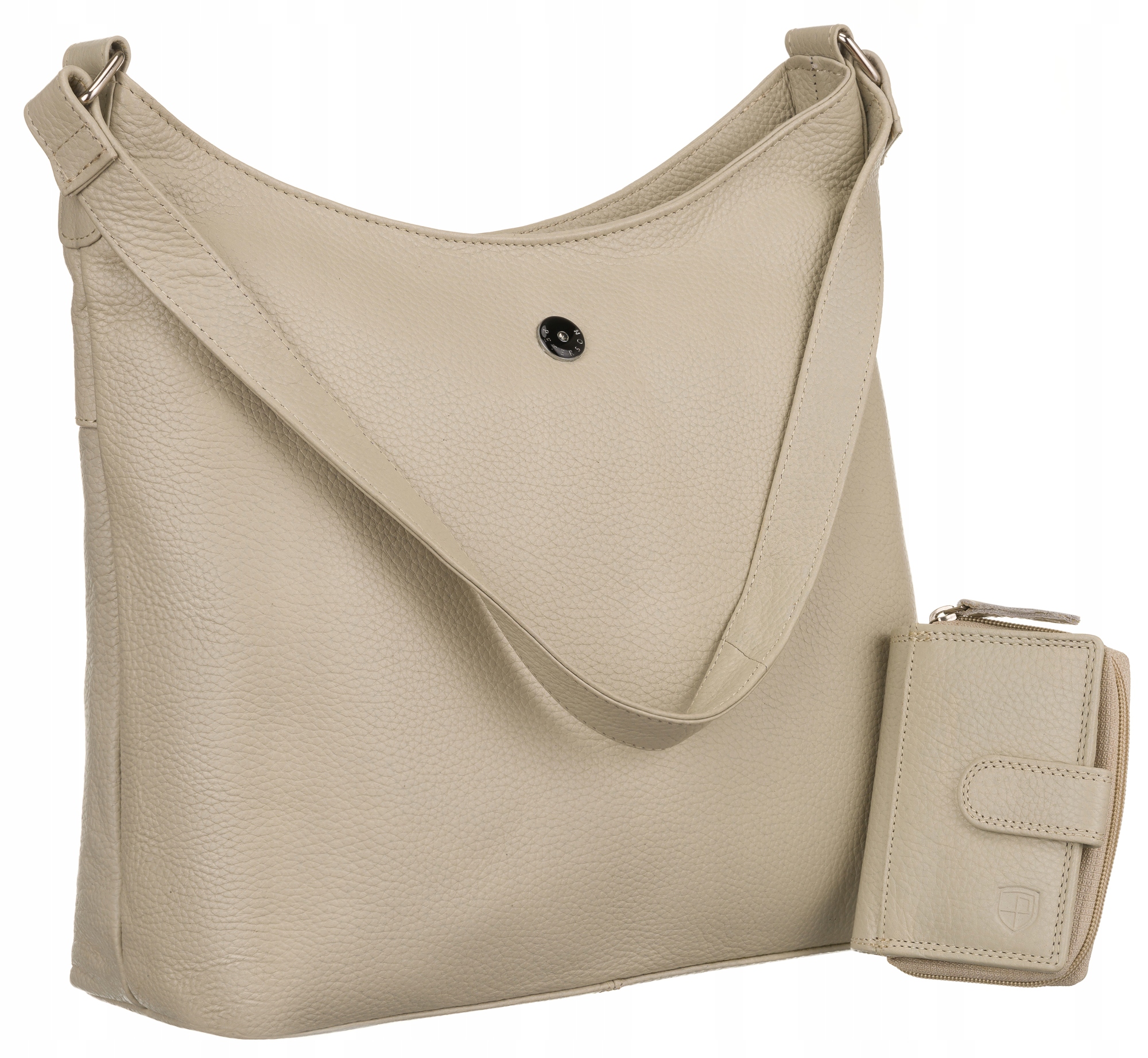 Peterson dámská kožená kabelka s malou peněženkou na zip Set