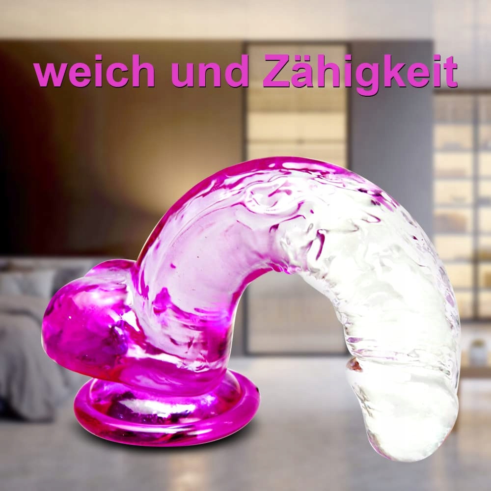 NATUR 19cm Realistyczny Dildo G-Spot Z Przyssawką Dla Kobiet i Par — miniatura 2