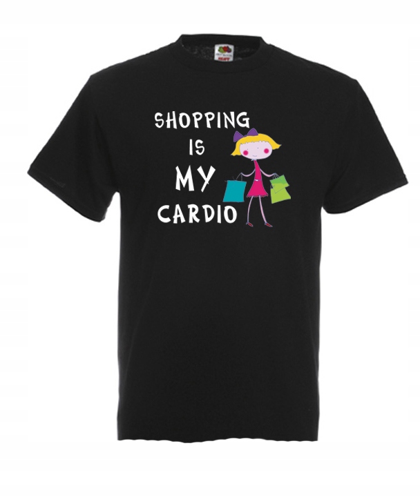 

M Koszulka Męska Shopping Is My Cardio Wzór