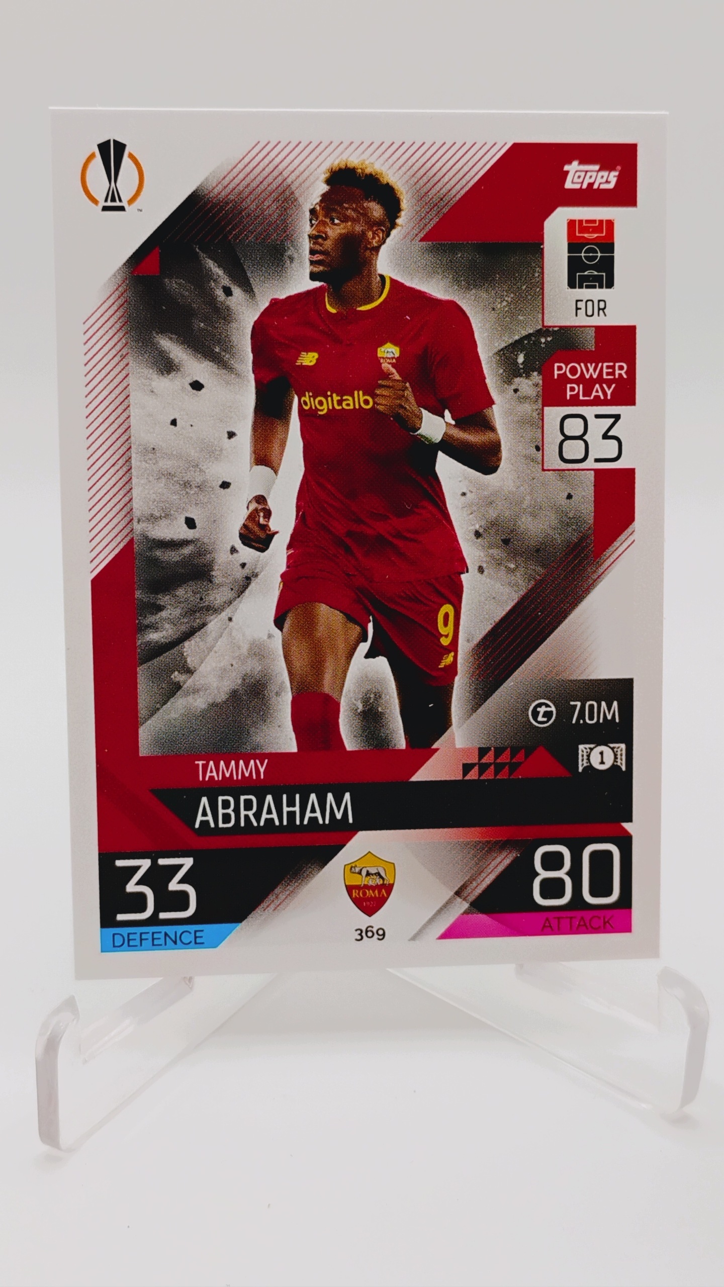 Topps Match Attax 2022-2023 Base Card 369 Tammy Abraham As Roma