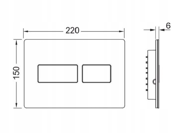 TECE SOLID PŁYTKA PRZYCISK BIAŁY POŁYSK WC STELAŻA Marka Tece