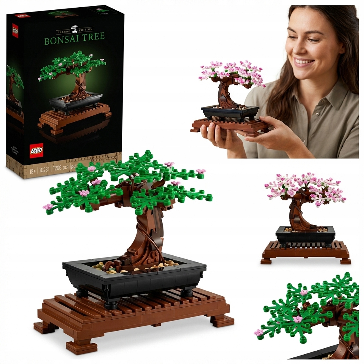 Lego 10280 Drzewko bonsai Walentynki Icons botaniczne z kwiatami