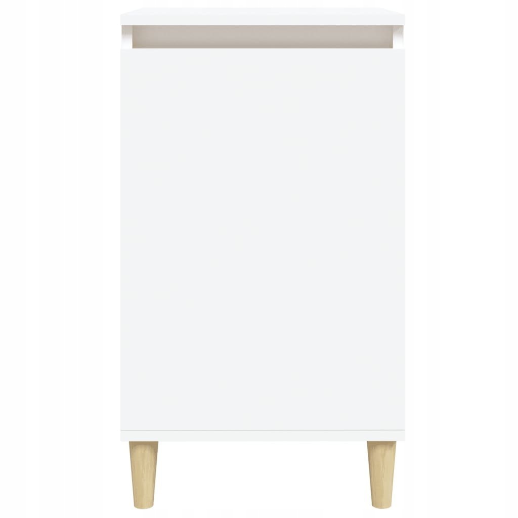 Szafka nocna, biała, 40x35x70 cm, materiał drewnop Wysokość mebla 1 cm