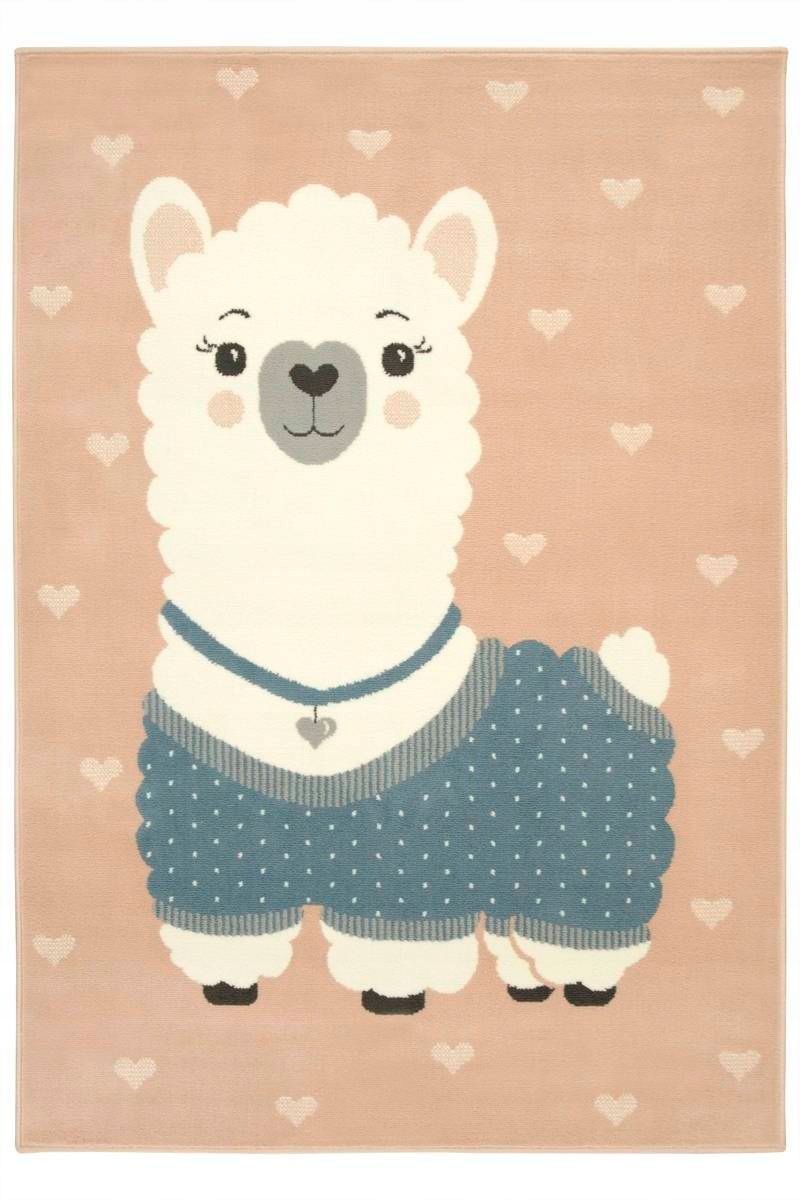 

100x150 cm Pastelowy Dywan Lama Do Pokoju Dziecka