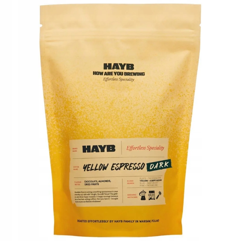 Kawa ziarnista Hayb Yellow Espresso Dark 1kg 100% Arabica