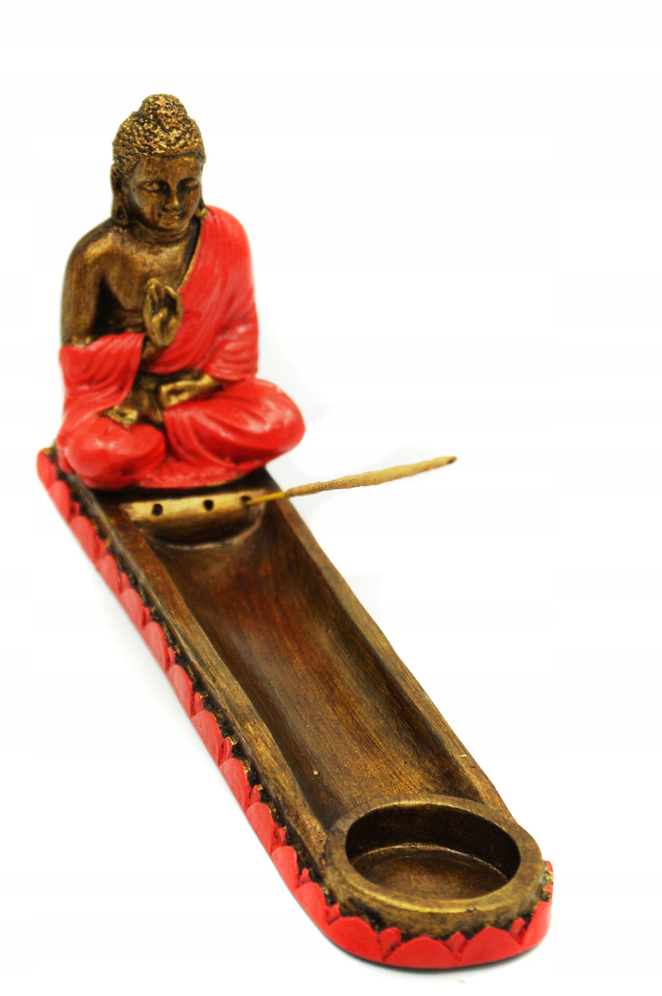 PODSTAWKA NA KADZIDŁA FIGURKA BUDDY ŻYWICA PREZENT