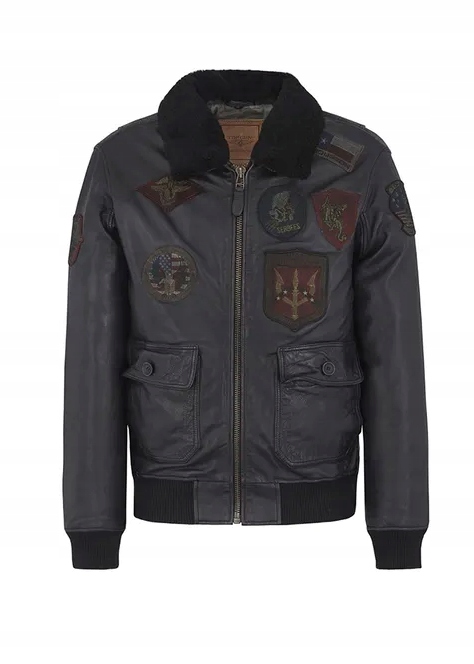 Pánská Kožená Bunda Ochnik KURMS-0126 3XL