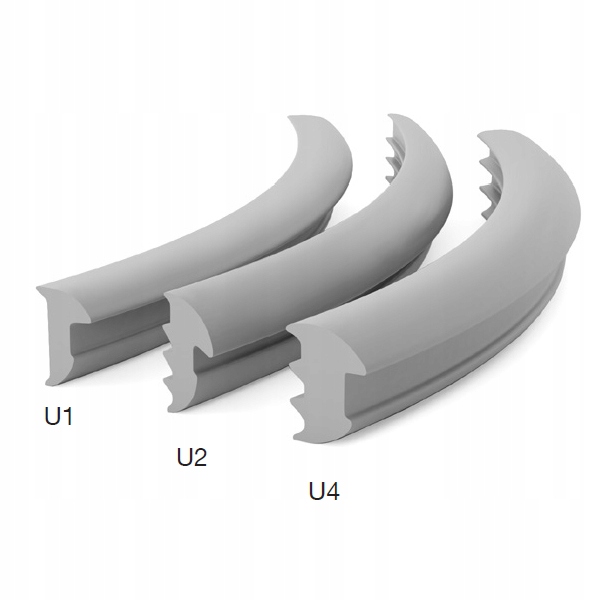 USZCZELKA DO PROFILU MC/FD L = 2 m szkło 6-8-10 mm BEZBARWNA PVC