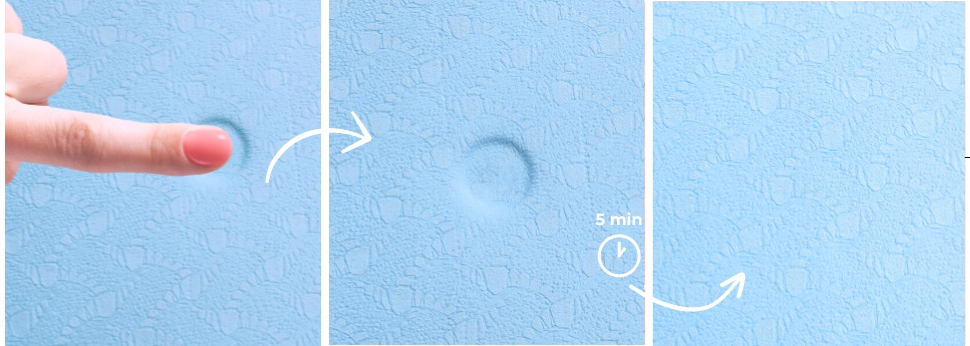 MATA DO JOGI ANTYPOŚLIZGOWA ZE WZOREM DO ĆWICZEŃ WYTRZYMAŁA KOMFORTOWA DUŻA Model FM341