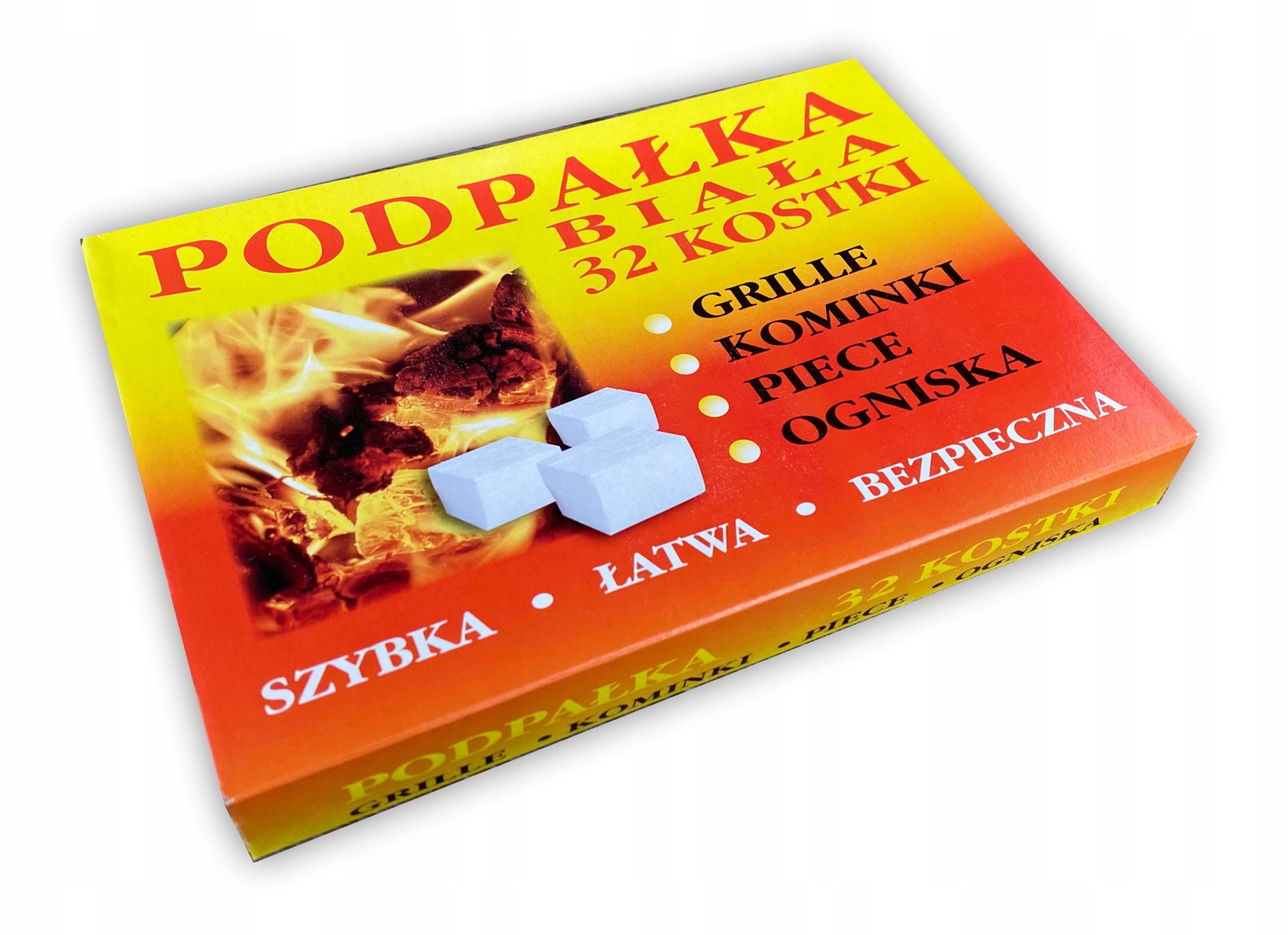 

Podpałka do grilla w kostkach Biała