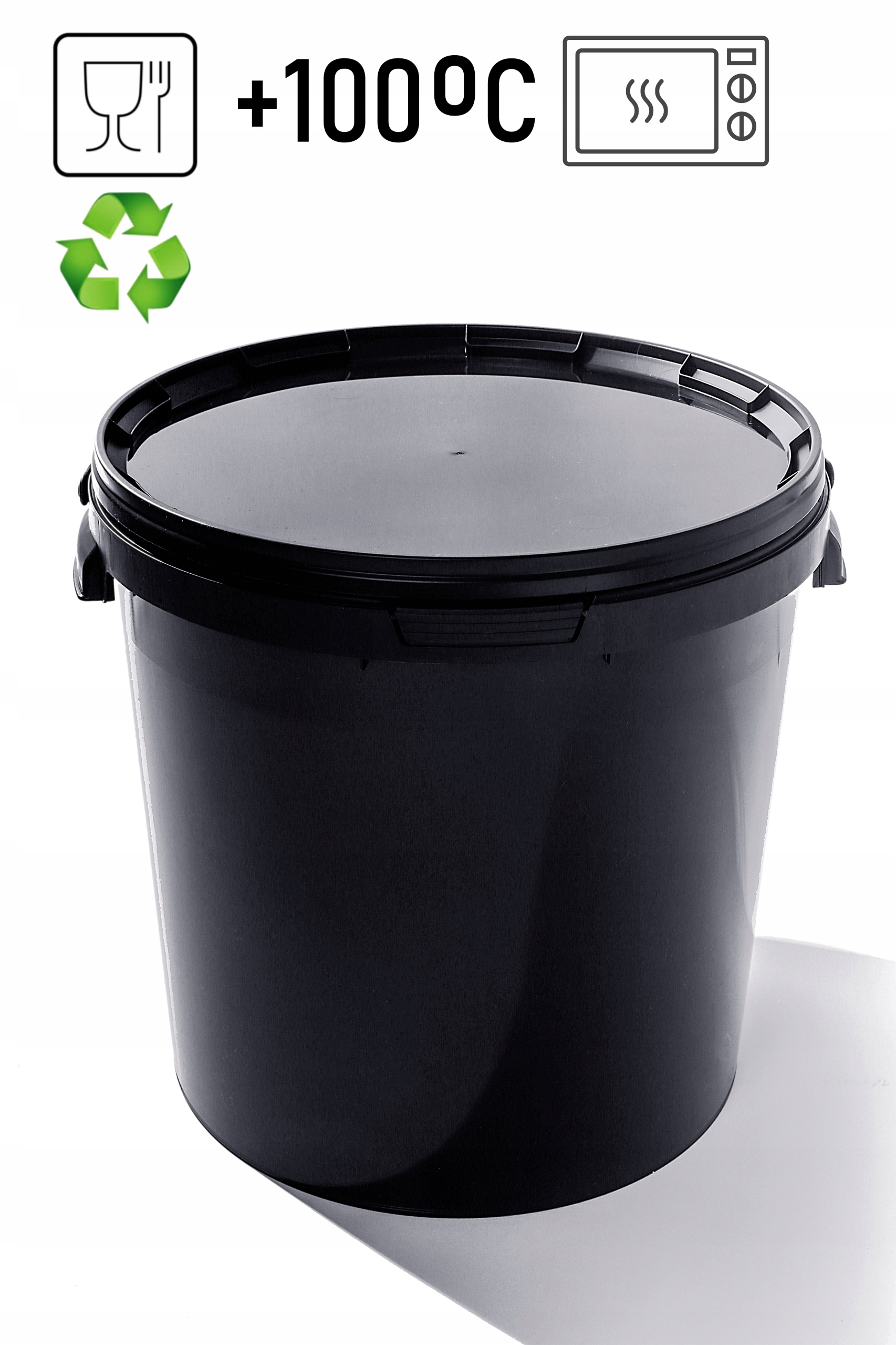 

Wiadro plastikowe 30 Litr Czarne na Żywność!