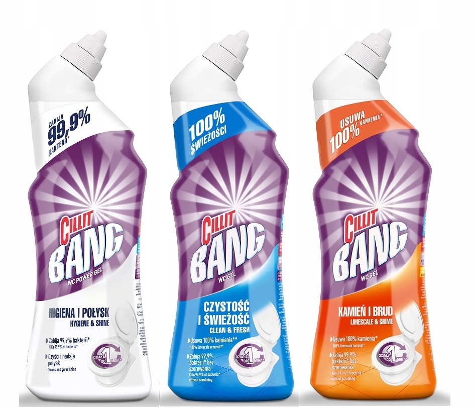 

Cillit Bang Zestaw Żel do toalet 750ml x3