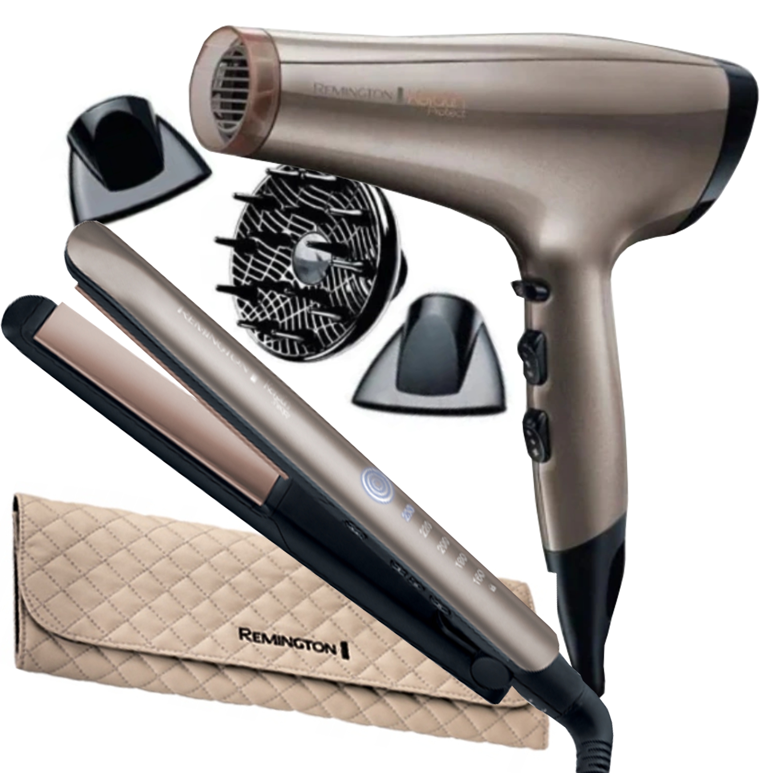 

Zestaw Remington Suszarka Prostownica Keratin
