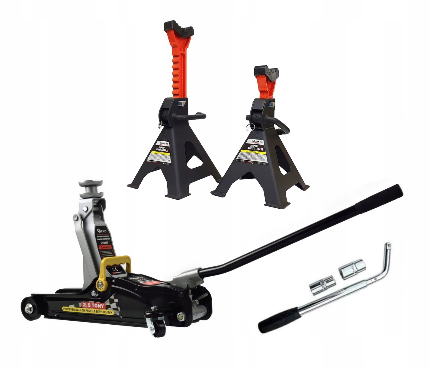 НИЗКОПРОФИЛЬНЫЙ АВТОМОБИЛЬНЫЙ ДОМКРАТ 2,5 Т ЛЯГУШКА