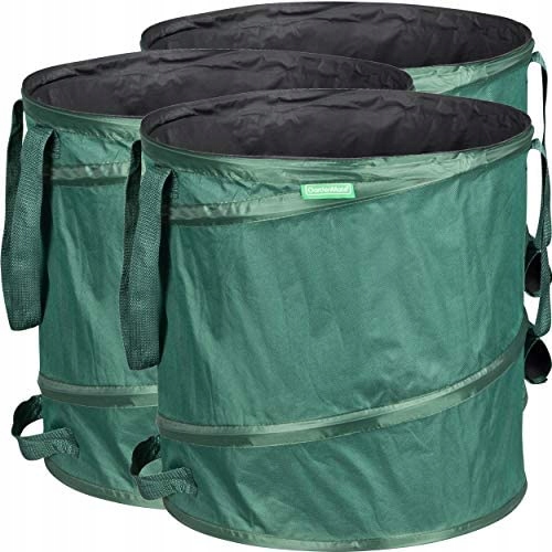 Gardenmate Skladací Záhradný Kôš Na Listy 3KS 160L Taška