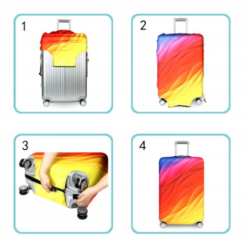 POKROWIEC NA WALIZKĘ OCHRONNY COVER MAPA S Wysokość 53 cm