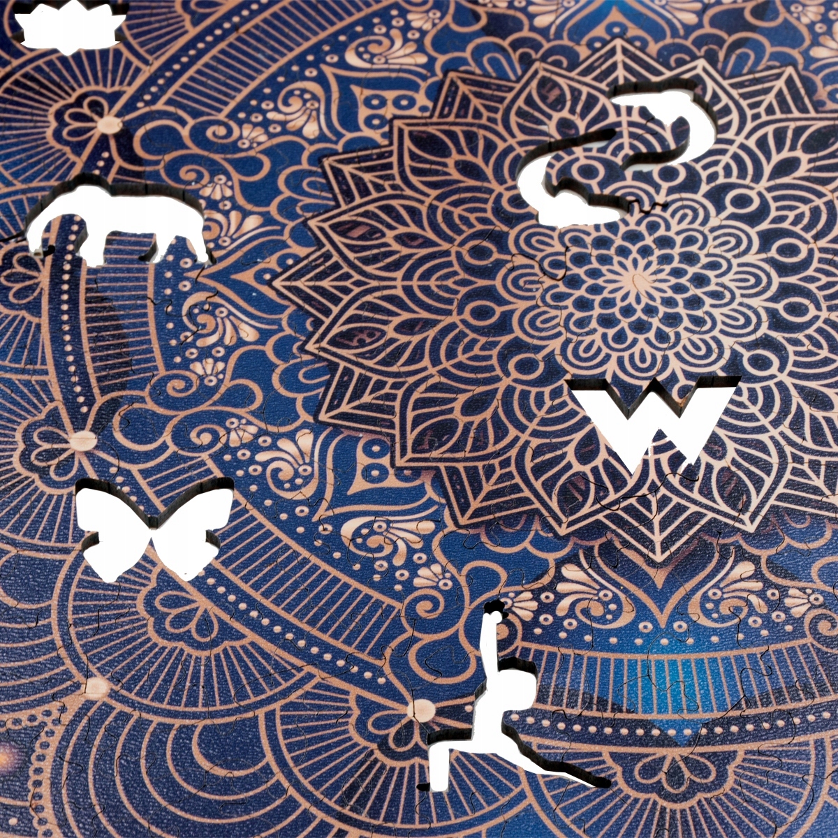 PUZZLE DREWNIANE LUKSUSOWA MANDALA 418 elementów Marka WOOD YOU DO
