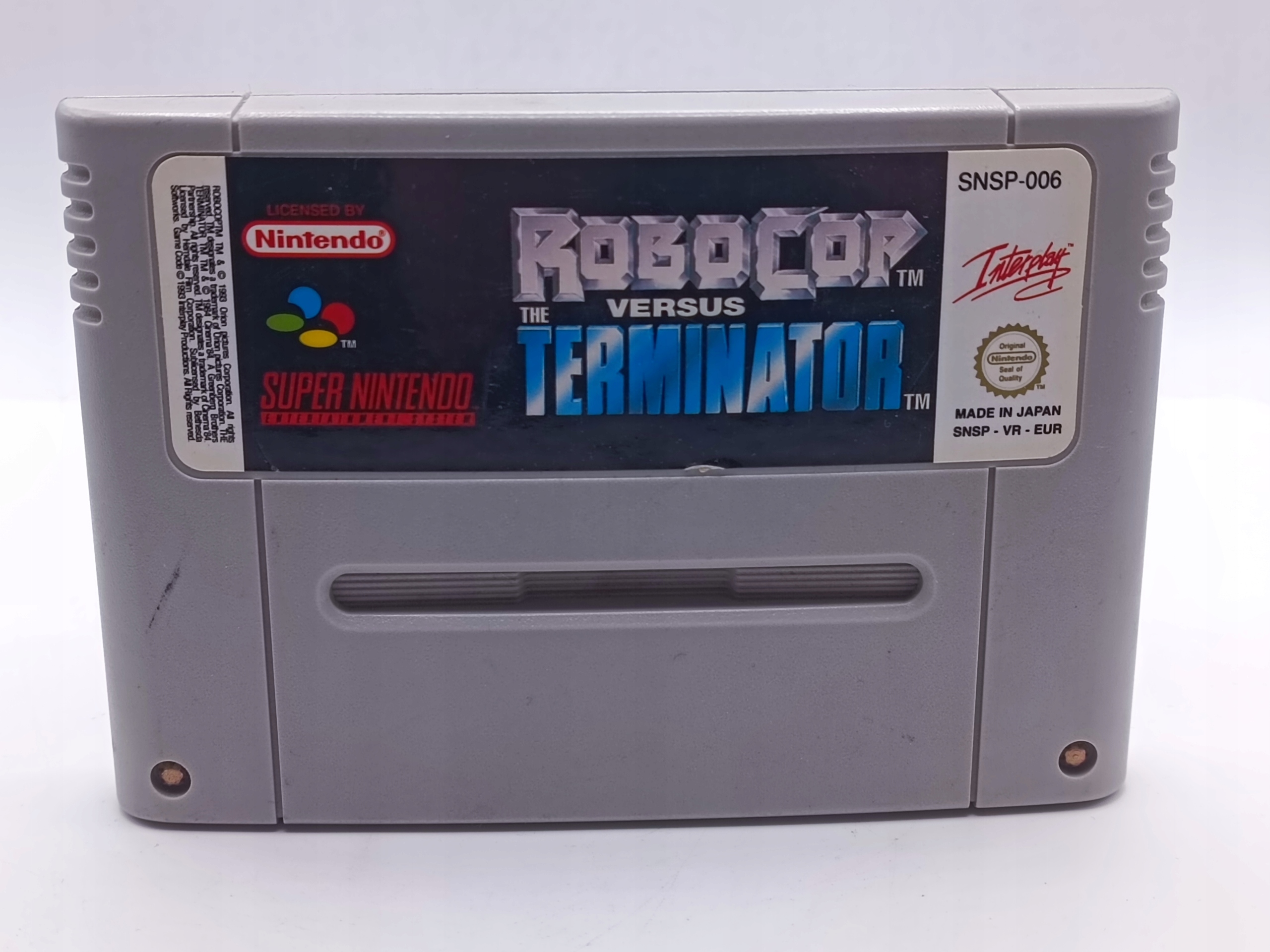 GRA ROBOCOP VERSUS THE TERMINATOR NA SUPER NINTENDO SNES PAL