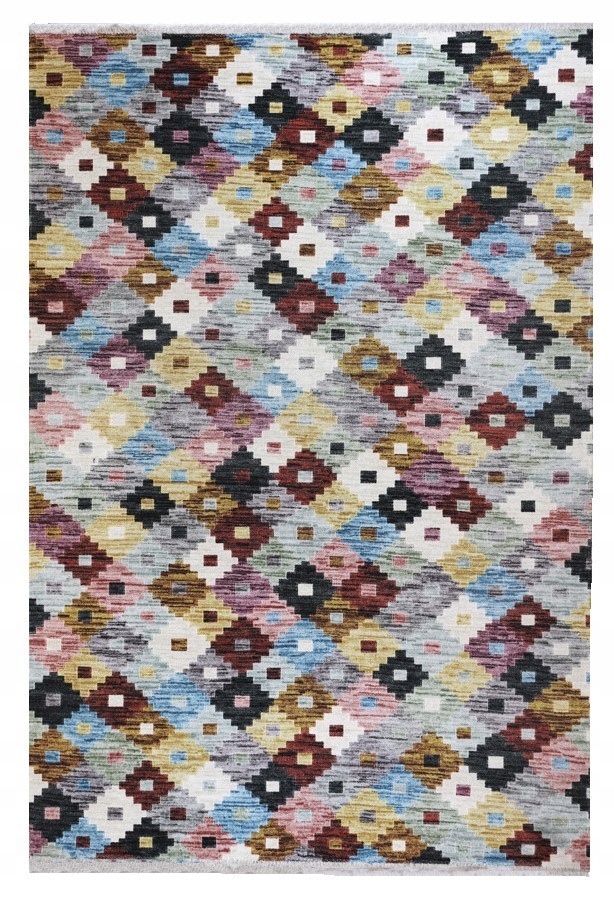 Koberec Pescara 160x230 cm Barevný Geometrický Patchwork Měkký do obývacího pokoje