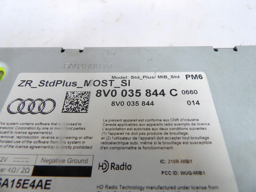 AUDI A3 8V player navigation devices 8V0035844C