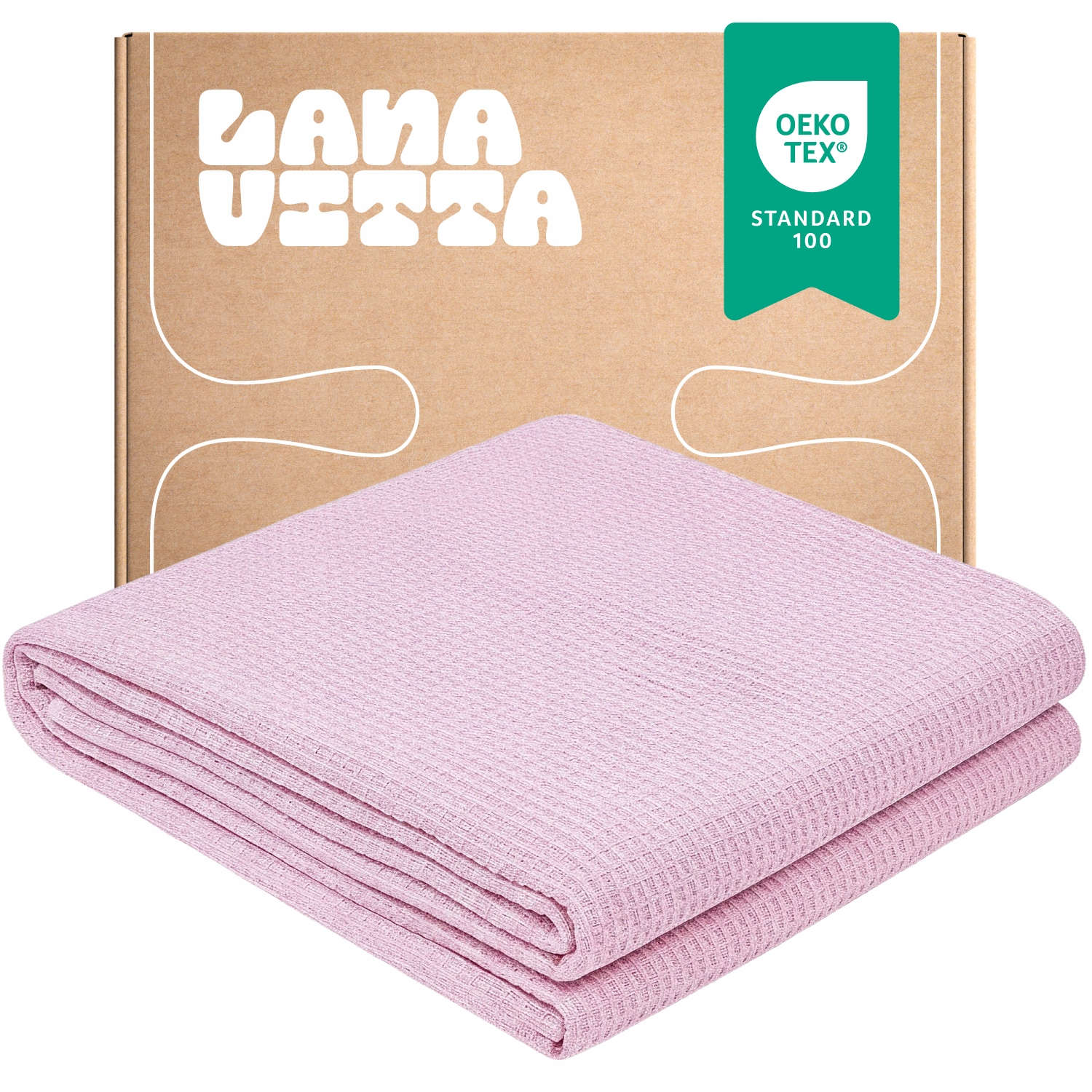 Bavlněný přehoz na postel „Verbena“ Pled Růžový 200×220 cm