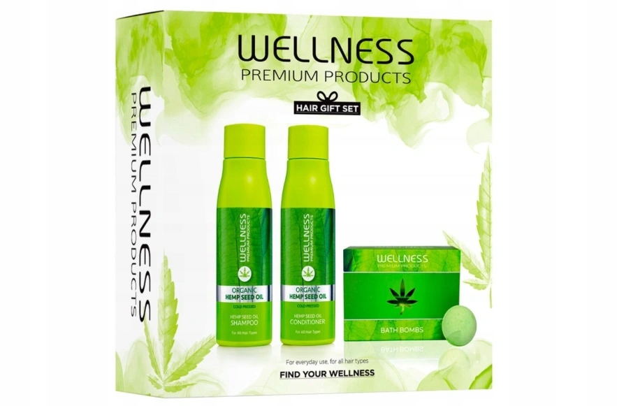 Wellness – Zestaw: Szampon 500ml, Odżywka 500ml,Kule do Kąpieli 6szt.