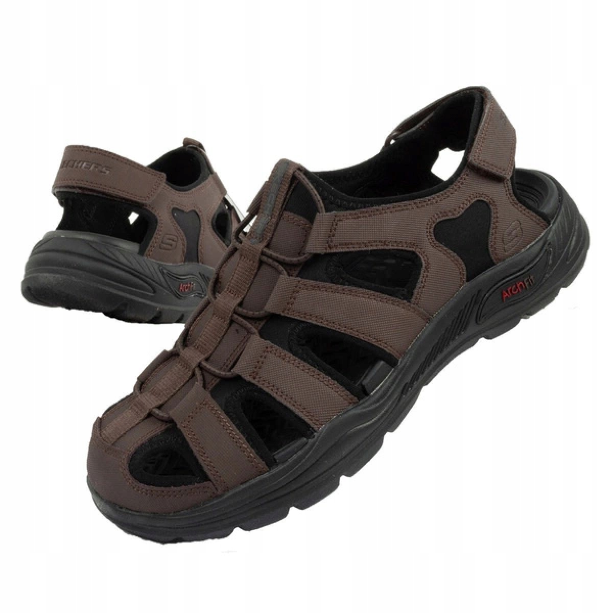 Skechers Arch Fit pánské sandály, hnědé