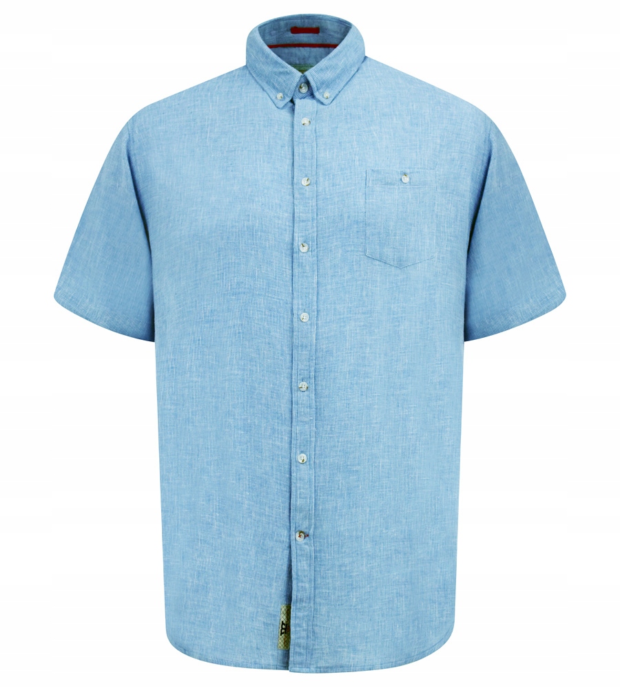 Duke D555 Velké Rozměry Košile Bavlna Len Casual 5XL 164 cm