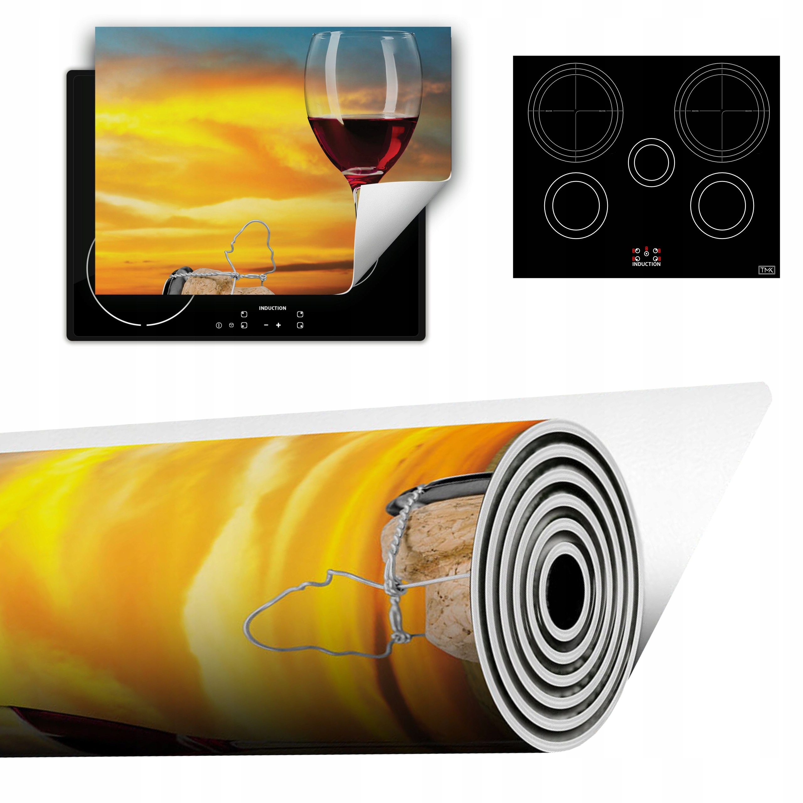 Vinylová Podložka Do Kuchyně Více Místa 70x52 víno