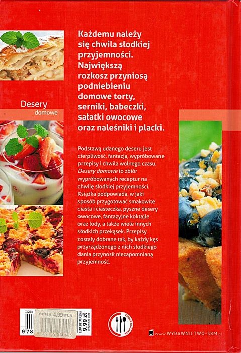 DESERY DOMOWE SMACZNE I ZDROWE Gatunek Ciasta, desery
