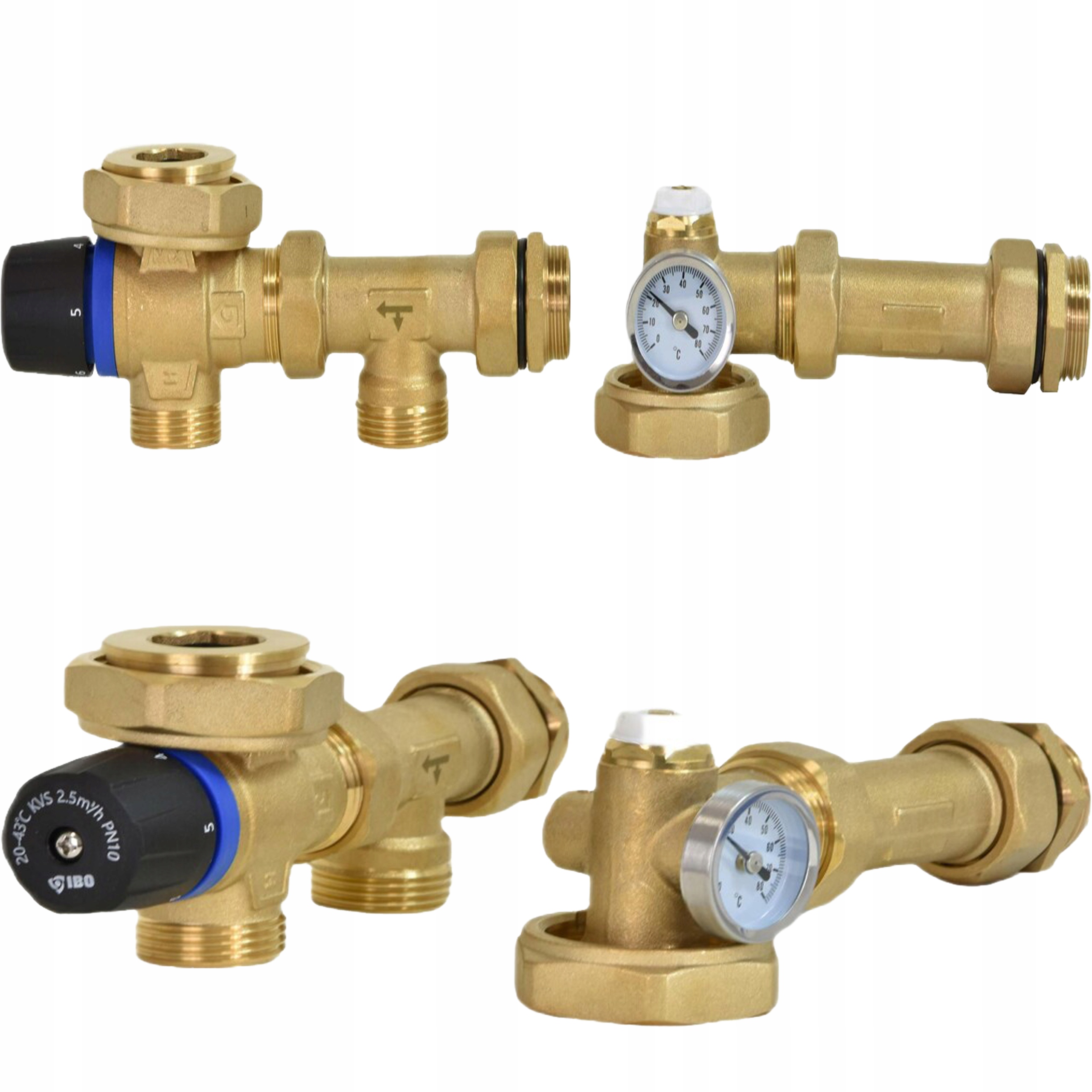 Miešacia Skupina Pre Rozdeľovač Podlahovky Bez Čerpadla Mosadzná 235 mm Ibo