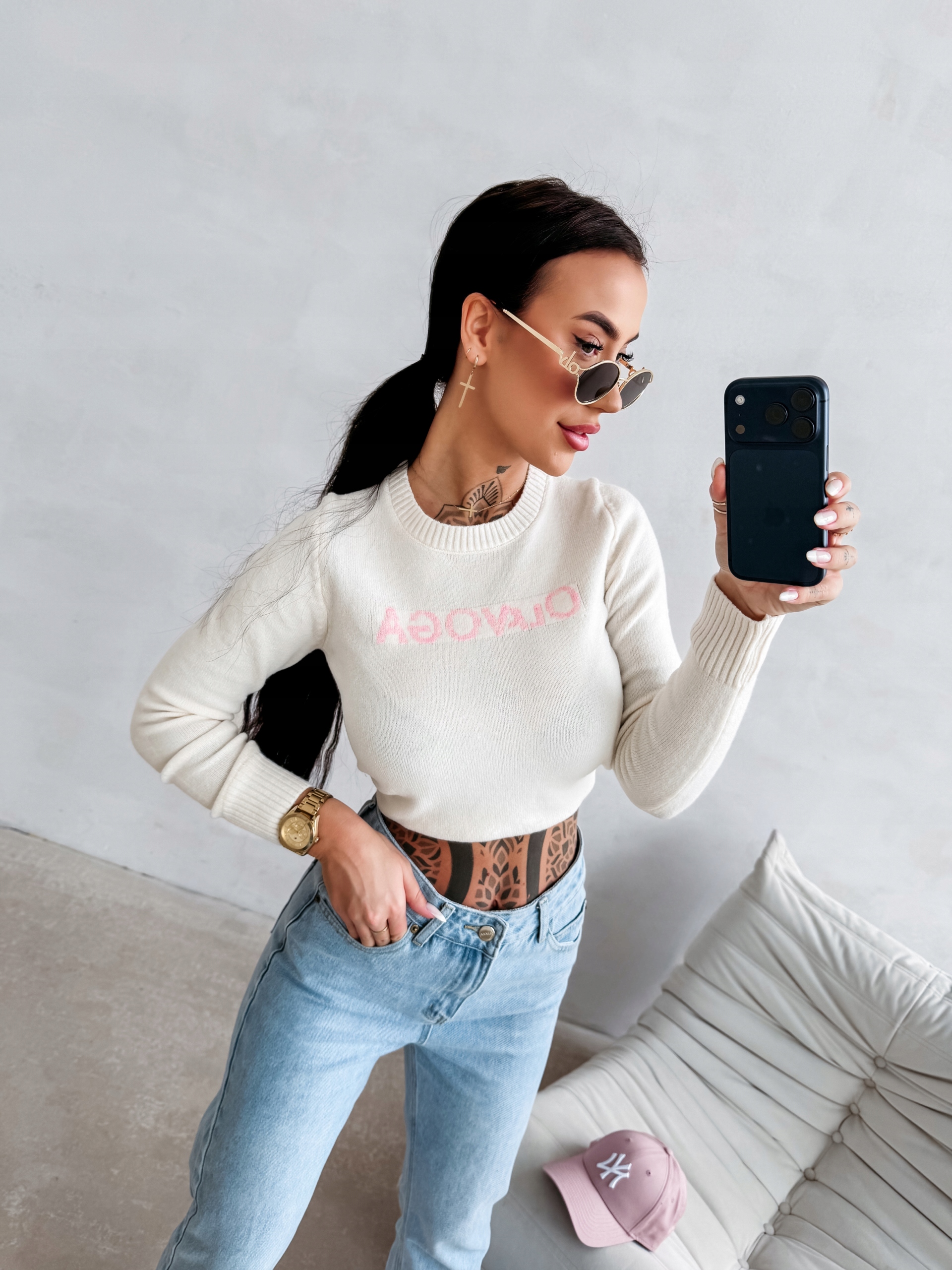 Dámský Svetr Zaio Olavoga Ecru M