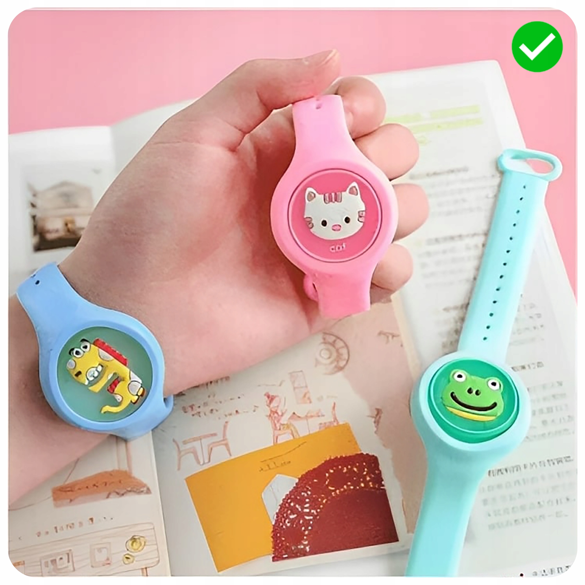 ZEGAREK NA KOMARY ŚWIECI LED OPASKA SILIKONOWA W ZESTAWIE 3 SZTUKI RÓŻNE Stan opakowania oryginalne