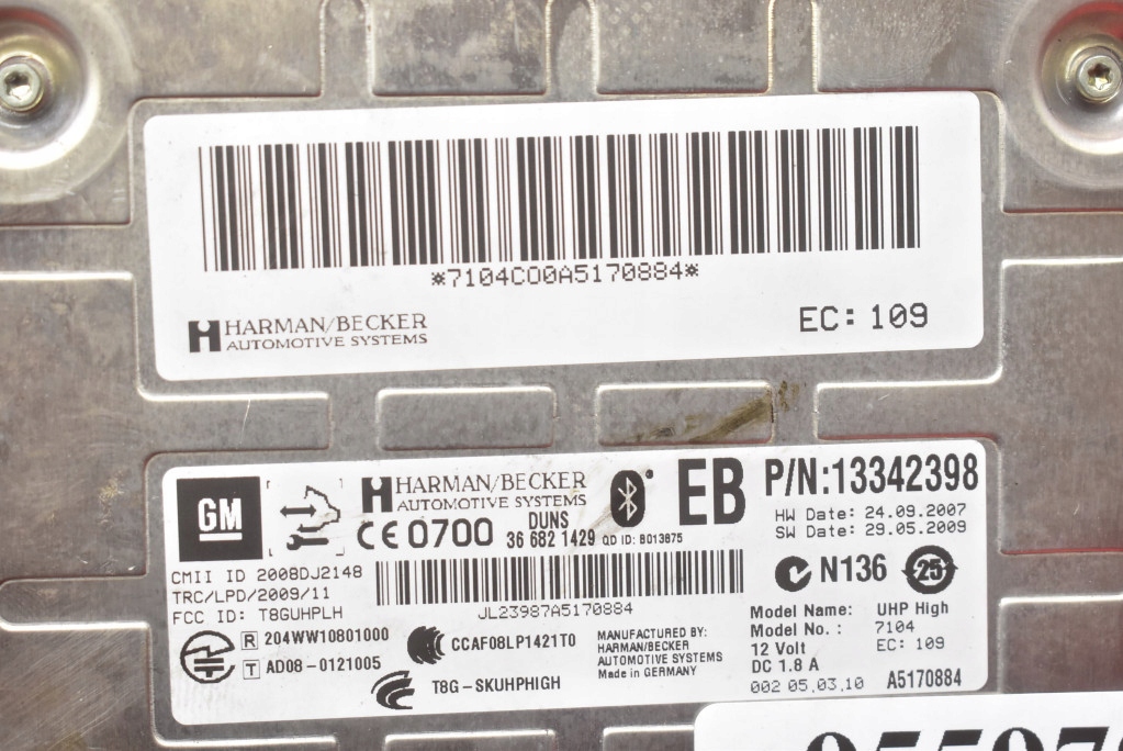 control unit module BLUETOOTH 13342398 OPEL INSIGNIA A 08-14